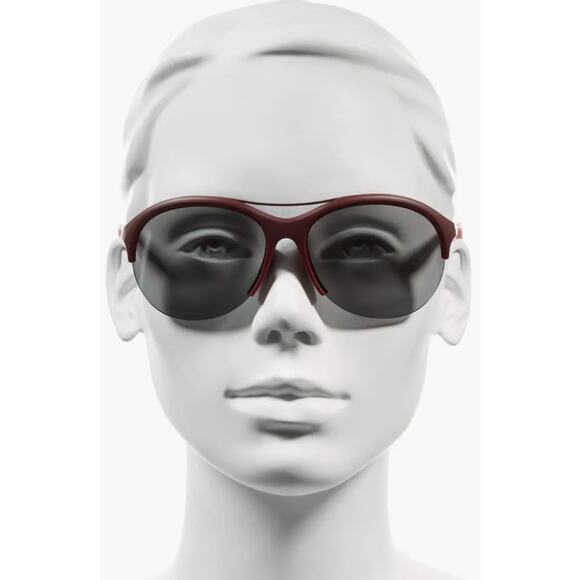 Nike Flex Momentum Semi-Rim Sunglasses - Matte Night Maroon/Gunmetal Flash - NWT - Picture 9 of 10